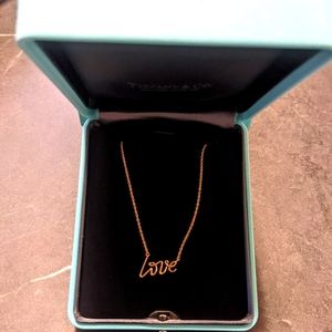 Tiffany's Gold Necklace "Love"